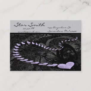 Swirly Heart Visitekaartje -