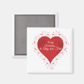 Swirly Hearts Magnet Magneet (Voorkant / Achterkant)