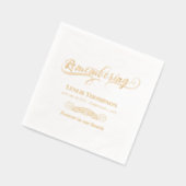 Swirly Herinnering Dood Jubileum Folie Servetten (Links)