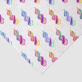 Swirly Icicles (Design 11 van de Paarse serie) Tissuepapier (Detail)