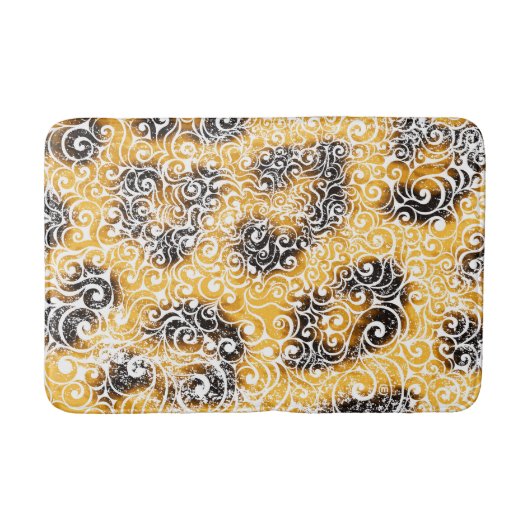 Swirly Leopard Pattern Badmat (Voorkant)