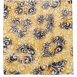 Swirly Leopard Pattern Douchegordijn