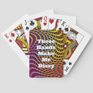 Swirly Lines Dizzy Kaart Handen Funny Poker Spelen