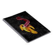 swirly mutant-banaan notitieboek (Rechterzijde)