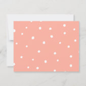 Swirly Retro Dank je hart Blush Roze Notitiekaartje (Achterkant)