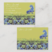 Swirly Rilaboration van Dierenprint Visitekaartje (Voorkant / Achterkant)