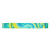 Swirly Turquoise en Yellow Lint (Voorkant)