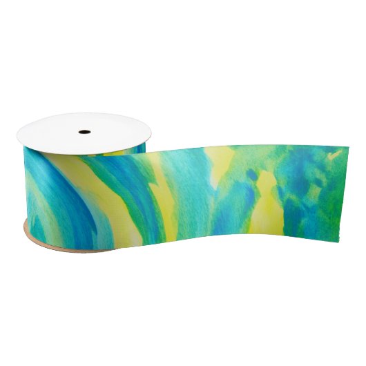 Swirly Turquoise en Yellow Lint (Spoel)