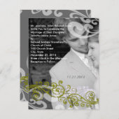 Swirly uw foto bruiloft uitnodiging (Voorkant / Achterkant)