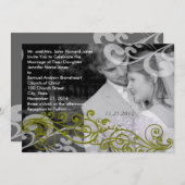 Swirly uw foto bruiloft uitnodiging (Voorkant / Achterkant)