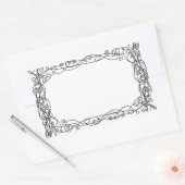 Swirly Vines Sticker Bookplate (Envelop)