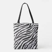Swirly Zebra-ontwerp Draagtas (Achterkant)