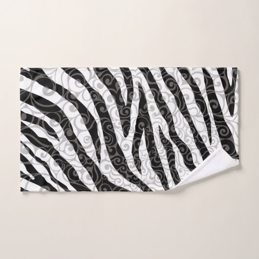 Swirly Zebra-ontwerp Handdoek (Handdoek)