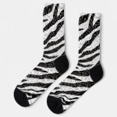 Swirly Zebra-ontwerp Sokken (Links)