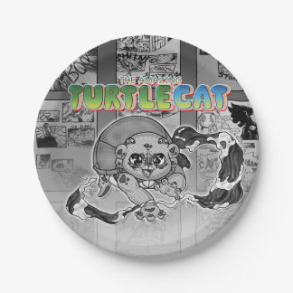 Swish-a-wssshh Action Turtlecat Manga Toned Papieren Bordje