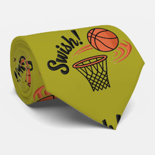 Swish Slam Dunk: basketbalstijl Stropdas