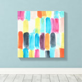 Swish Swatch I Canvas Afdruk (Insitu (Houten vloer))