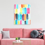 Swish Swatch I Canvas Afdruk (Insitu (Woonkamer))