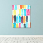 Swish Swatch I Canvas Afdruk (Insitu (Houten vloer))