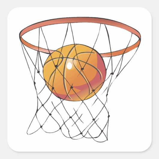 Swish Vierkante Sticker (Voorkant)