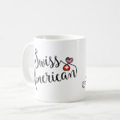 Swiss American Entwins Hearts Mug (Devant gauche)