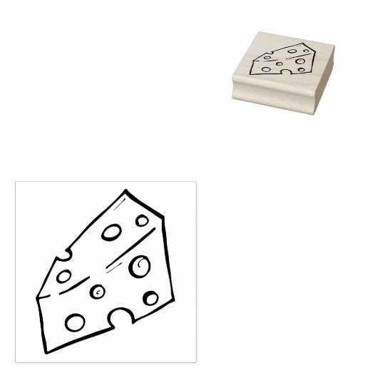 Swiss Cheese Rubber Stamp Rubberstempel (Gestempeld)