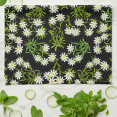 Swiss Edelweiss Alpine Flowers Kitchen Towel Theedoek (Gevouwen)
