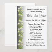 Swiss Edelweiss Flowers Bridal Shower Uitnodiging (Voorkant / Achterkant)