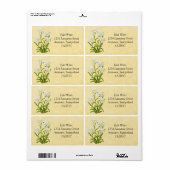 Swiss Edelweiss Flowers Étiquette personnalisable (Feuille entière)