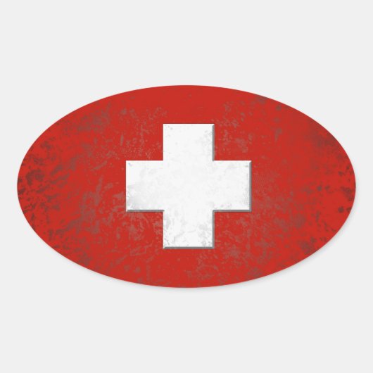 Swiss flag sticker (Voorkant)
