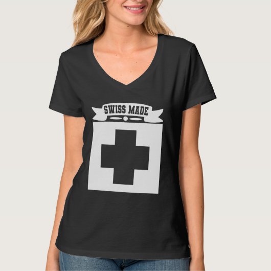 Swiss Made Switzerland 1 T-shirt (Voorkant)