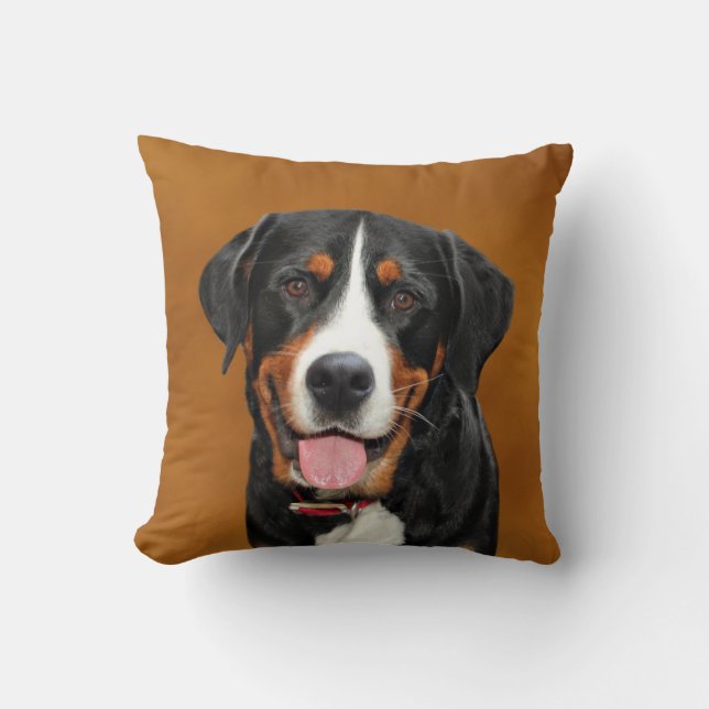 Swiss Mountain Dog Kussen (Voorkant)