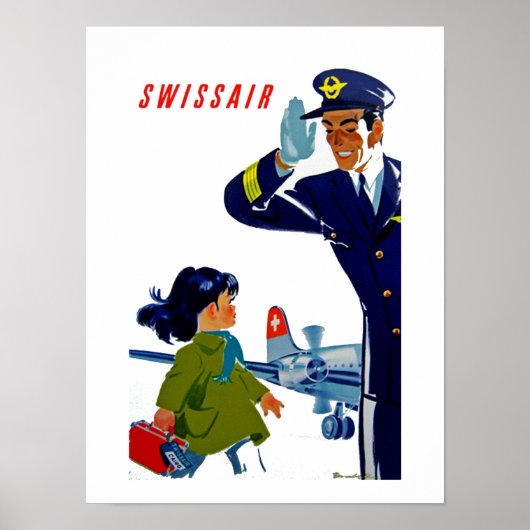 Swissair Little Girl Poster (Voorkant)
