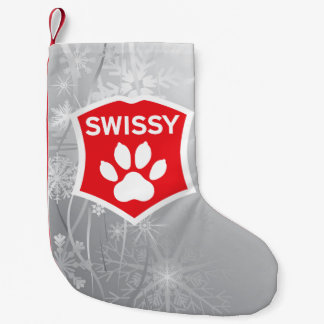 Swissy op Sneeuwkerststaart Kleine Kerstsok