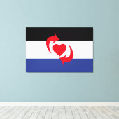 Switch Pride Vlag Canvas Afdruk (Insitu (Houten vloer))
