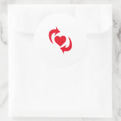 Switch trots ronde sticker (Tas)