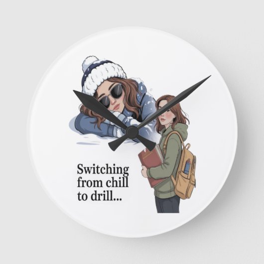 Switching from chill to drill ronde klok (Voorkant)