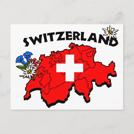 Switz Map Briefkaart (Voorkant)