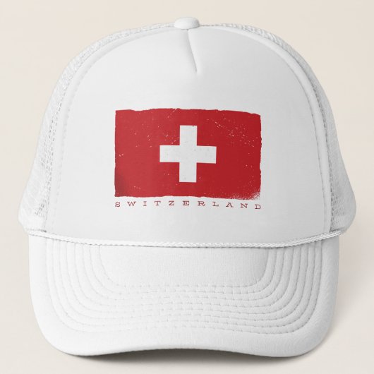 SWITZERLAND FLAG TRUCKER PET (Voorkant)