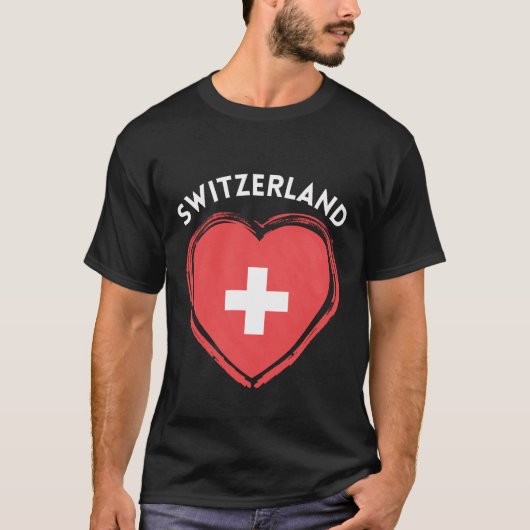 Switzerland heart t-shirt (Voorkant)