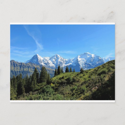 Switzerland Majestic Beautiful Mountains Briefkaart (Voorkant)