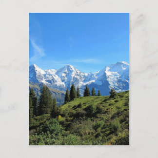 Switzerland Majestic Beautiful Mountains Briefkaart