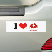 SWITZERLAND MAP BUMPERSTICKER (Op auto)
