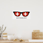 Switzerland Shades custom text & color poster (Cuisine)