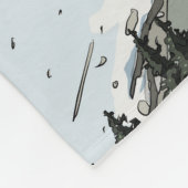 Switzerland Snow Capped Mountain Fleece Deken (Hoek)