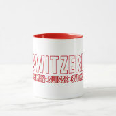 SWITZERLAND tasses - choisir style & couleur (Centre)