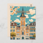 Switzerland Travel Briefkaart (Voorkant / Achterkant)