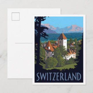 Switzerland Vintage Travel  Briefkaart