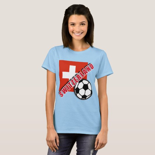 SWITZERLAND World Soccer Fan Tshirts (Devant entier)