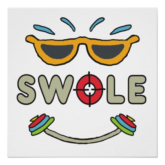 Swole Bodybuilding Perfect Poster (Voorkant)